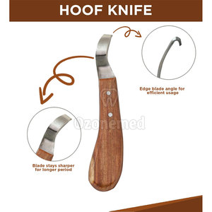 Couteau à sabots en acier inoxydable réutilisable de qualité supérieure Poignée confortable Coupe-sabots pour sabots résistants et maniabilité facile - Product Image 6