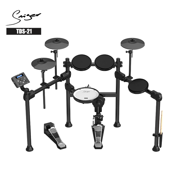 Portable Drum Kit TDS-21 Musical Drums Instruments Set Wholesale Electronic Drum Set for Beginner/advanced Player