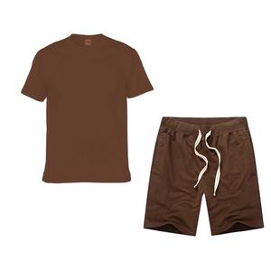 Conjunto de Camiseta y Pantalones Cortos Deportivos Casuales de Verano para Hombre, de Alta Calidad, Impresos, Transpirables, 100% Algodón, Ligeros, con Logotipo en 3D - Product Image 1