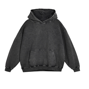 Sweat à capuche oversize gris élégant personnalisé pour hommes Sweat-shirt lourd pour l'hiver Impression anti-rétrécissement Caractéristique Usage quotidien - Product Image 3
