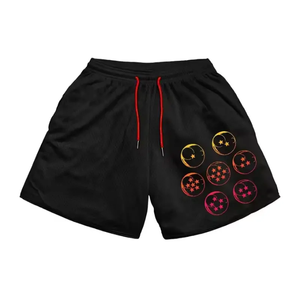 Pantalones cortos deportivos de poliéster para hombre, ropa de calle informal de diseñador, pantalones cortos de baloncesto, sublimación, estética sólida - Product Image 3