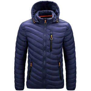 Doudoune d'hiver unisexe pour hommes de haute qualité réfléchissant imperméable à l'eau chauffage caractéristique Logo personnalisé support fermeture éclair coton dernières - Product Image 5