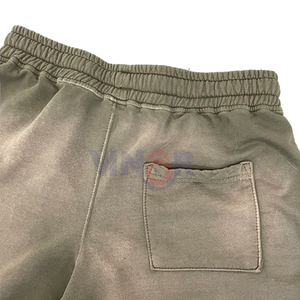 Manufacturer Customized Logo Sweat <b>Shorts</b> for <b>Men</b> French Terry Heavyweight Streetwear Comfort <b>Elastic</b> <b>Waistband</b> Solid Pattern - Product Image 4