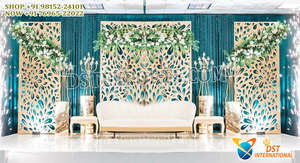 Paneles Decorativos Metálicos Cortados con Láser de Estilo Moderno, Decoraciones de Fondo para Bodas al Aire Libre, Estilo Nuevo, Suiza, Australia, Noruega, Reino Unido - Product Image 6