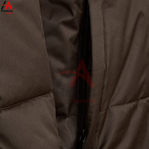 Veste matelassée coupe-vent résistante à l'eau pour hommes manteau matelassé à capuche chaud d'hiver avec fermeture à glissière vêtements d'extérieur isolés au printemps - Product Image 6