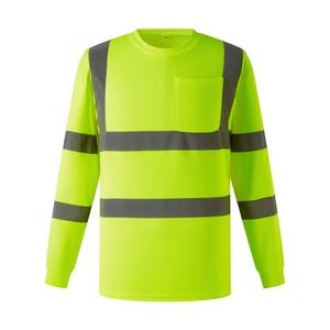 เสื้อยืดทำงานแบบสะท้อนแสง แขนยาว ระบายอากาศ แห้งเร็ว มองเห็นได้ชัดเจน สั่งทำโลโก้ได้ ขายส่ง - Product Image 4