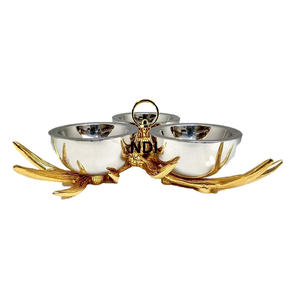 Shiny Finishing Dry Fruit <b>Serving</b> <b>Bowls</b> For Dinner Centerpieces Decorative Fruit Server <b>Bowl</b> Antique Finishing Metal Fruit <b>Bowl</b> - Product Image 2