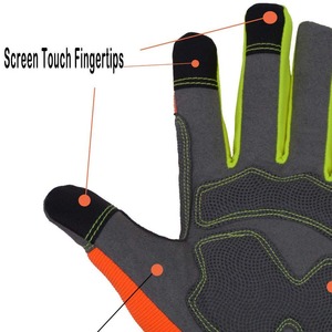 Guantes de cuero de trabajo de calidad superior de alta visibilidad Protección de manos y brazos al mejor precio a la venta - Product Image 5