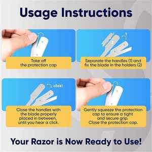 มีดโกนหนวดสำหรับช่างตัดผมแบบขอบสองชั้นมีดโกนหนวดแบบแมนนวลมีดโกนหนวดสแตนเลสสำหรับผู้ชายตรงสำหรับเคราใต้วงแขนและลำตัว - Product Image 6