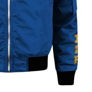 Chaqueta de Mujer de la Hermandad Sigma Gamma Rho SGRho, Azul Rey y Dorado, con Letras Griegas Bordadas de 1922 - Product Image 5