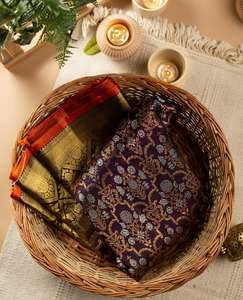 DERNIÈRE CONCEPTEUR RICH PALLU ANDJACQUARD TRAVAIL SUR TOUT LE SAREE. - Product Image 6