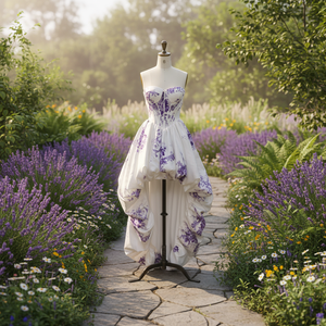 Фиолетовое бальное платье для квинсеаньеры с кружевными аппликациями и открытыми плечами, Vestidos Para 15 Quinceanera - Product Image 1