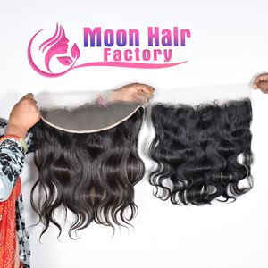 Producto Genuino, Cabello Indio Frontal con Ondas Corporales, Disponible Directamente de Fábrica a Precios de Mayoreo con Volumen Natural en Venta - Product Image 3