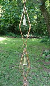 โซ่ฝนโลหะแบบทันสมัยสำหรับตกแต่งสวนหรือตกแต่งสีดำเคลือบด้วยผงสำเร็จรูป - Product Image 3