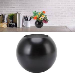 Vase à fleurs en aluminium avec revêtement en poudre noire pour la décoration de la maison, mariage, Noël et occasions spéciales, baptême, anniversaire - Product Image 3