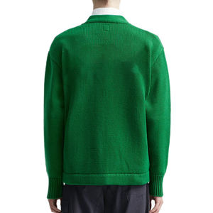 Classique phare vert personnalisé brodé et couleurs tricot Cardigan pull pour sororité fraternité collège pull pour unisexe - Product Image 4