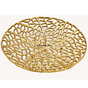 Bol décoratif en aluminium, centre de table moderne en métal pour la décoration de la maison et de la table, plat à fruits en argent fait à la main - Product Image 4