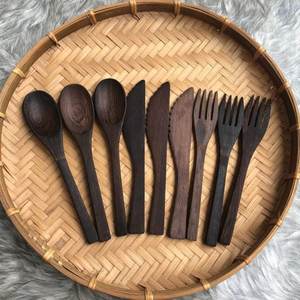 Couverts haut de gamme du vietnam ustensiles de cuisine artisanat cuillère en bois cuillère à thé couleur naturelle prix le plus bas - Product Image 3