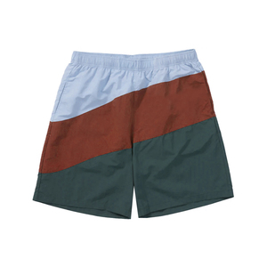 Pantalones cortos deportivos de compresión Multicolor, cintura elástica, ropa deportiva de poliéster con cordón para correr, entrenamiento de sudor - Product Image 4