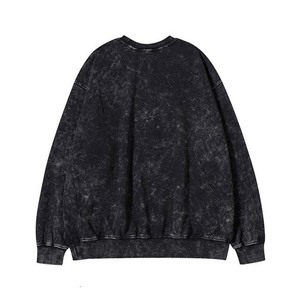 Sweatshirts noirs pour hommes du Pakistan lavés à l'acide 380GSM 100% coton broderie personnalisée sweats à capuche pour hommes Sweatshirts Basics - Product Image 2