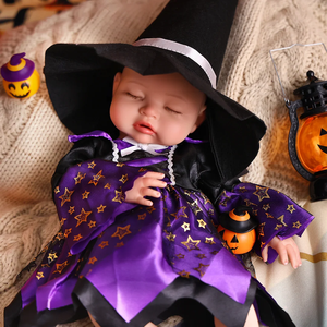 Babeside Nancy 16 "réaliste Silicone Halloween bébé bébé fille habiller <span class=keywords><strong>la</strong></span> <span class=keywords><strong>nuit</strong></span> réaliste Reborn bébé poupée avec fonction <span class=keywords><strong>pipi</strong></span> - Product Image 3