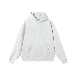 Hombres American Shoulder Drop Plus Otoño Invierno 480g Peso pesado 100% Algodón Fleece Oversized Color sólido Sudaderas con capucha - Product Image 3