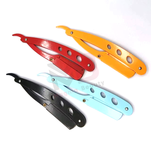 Série populaire de rasoirs colorés pour homme, rasoir de barbier en acier inoxydable, support de rasoir pliable, lame remplaçable à prix avantageux - Product Image 2