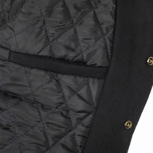 High Street Varsity Jacket | 8 Ball Unisex Jacket | Patchwork Design | Front | <b>Covered</b> <b>Button</b> Closure | Premium Quality Soft - Product Image 2