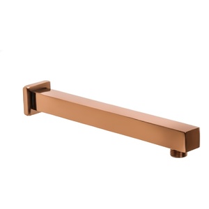 Bras de douche en laiton en gros, extension moderne carrée murale, finition brossée or rose PVD, prix fabricant fournisseur - Product Image 3