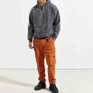 100% algodón lavado ácido Sudadera con capucha alta calidad desgastado ácido lavado con capucha High Street Washing Stone Hoodie - Product Image 6
