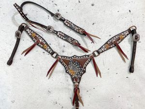 Kaamkaaj KKJ01 - Arnés de Piel Genuina y Metal Estilo Western con Hebilla de Liberación Rápida, Ajuste Regular para Principiantes en Equitación - Product Image 1