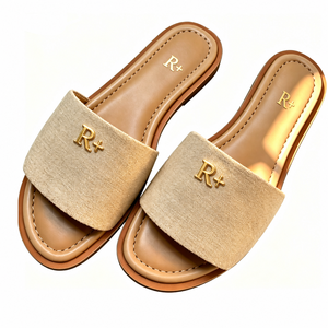Sandalias planas de nailon gris claro para mujer con banda plisada, suela de espuma viscoelástica, para playa y verano, de lona, caucho y malla, con punta abierta, sin cordones, ajuste cómodo. - Product Image 3