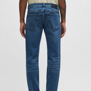 Nouveau Jean Homme Baggy Droit Délavé de Qualité Supérieure, Tendance, Décontracté, Personnalisable, en Denim, Vente en Gros - Product Image 3