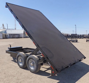 Premium Quality 4-Wheel 8 Ton Hydraulic Tipping Dump Trailer 7 x 14 FT Heavy Duty Dump Trailer for Sale | Farm Trailer - Product Image 5