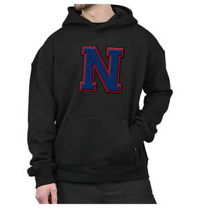 Sweats à capuche de gym en coton à la mode haut de gamme en coton mélangé chenille brodé basiques pour l'hiver avec logo personnalisé teint en plaine - Product Image 2