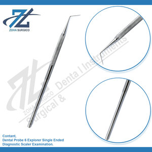 Sonda Dental 6 Exploradores, Set de Exploración Dental de Diagnóstico de un Solo Extremo, Instrumentos Quirúrgicos Clase I, Garantía de 3 Años - Product Image 3