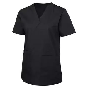 Ensemble d'uniformes médicaux de couleur unie pour hommes vente en gros clinique hôpital médecin salopette col en V mode gommage pharmacie infirmière vêtements - Product Image 1