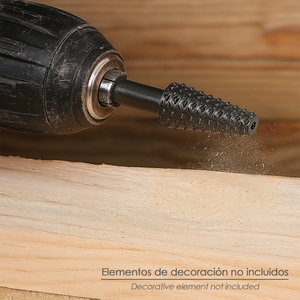 Fresa Rotativa Conica per Legno da 6 a 15 mm Per Trapano / Fresatrice - Product Image 6