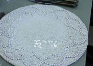 Manteles individuales con cuentas decorativas, producto vendido en India, a precio competitivo, proveedor y fabricación a granel por refractex - Product Image 3