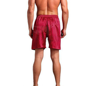 Pantalones cortos de satén de alta calidad para hombre, tela suave, cintura media, estilo informal, cierre de cintura elástica, precio al por mayor - Product Image 2