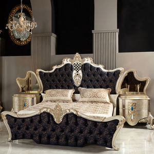 Ensemble de chambre à coucher en bois massif de luxe Selvia avec sculpture à la main de haute qualité pour une utilisation en chambre à coucher - Product Image 3