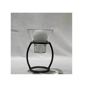 Candelero cónico de Metal para decoración de mesa, recubierto negro para el hogar y la iluminación navideña, velas decorativas - Product Image 3