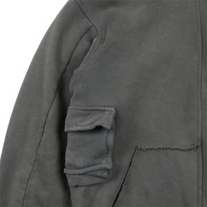 Nouveau Acide Lavé Goutte D'épaule Fermeture Éclair Hoodies 100% Coton Polaire Lourd Personnalisé Surdimensionné Hommes Zipper Hoodies Pour Hommes - Product Image 6