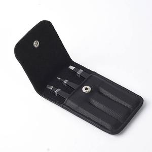 Private Label Acier Inoxydable Satin 4 Pièces Kit de Pinces à Sourcils Instruments de Beauté Pointus Courbés Extension de Sourcils Pince à Épiler - Product Image 5