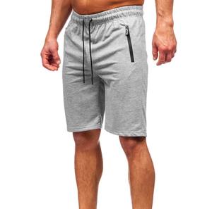 <b>Men's</b> 100% Cotton Fleece Sweat <b>Shorts</b> Fashion <b>Baggy</b> Casual <b>Shorts</b> with Elastic Waist Customizable Solid Pattern Design - Product Image 3