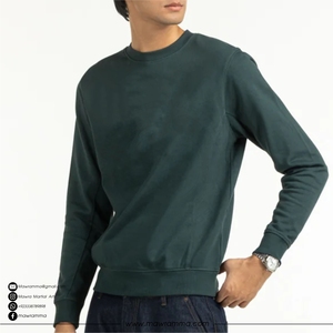 Sudadera de Hombre de Alta Calidad, Algodón/Poliéster, 430 g/m², Corte Holgado, Hombros Caídos, Logotipo Personalizado Bordado, Lisa - Product Image 2