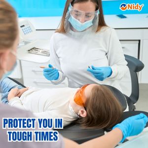 Guantes de examen de nitrilo Nidy Guantes de mano desechables duraderos sin polvo para el cuidado del hogar Belleza y cuidado personal - Product Image 2