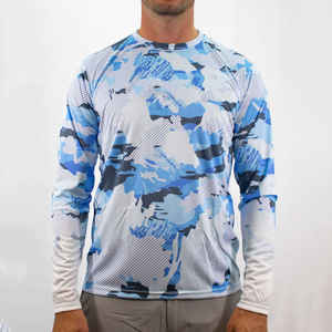 Camisa de pesca de hombre de verano de alta calidad 100% poliéster transpirable y UPF 50 al por mayor - Product Image 3