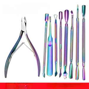 Ensemble de coupe-ongles professionnel pour bébé, acier inoxydable, lame incurvée, 3 pièces, pousse-cuticules et pince pour les doigts - Product Image 5