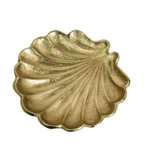 Plateaux de plateau de service de nourriture en forme de feuille d'or de conception classique plateau de Dessert de nourriture de conception de feuille de veine pour des fournisseurs de restaurant d'hôtel - Product Image 4